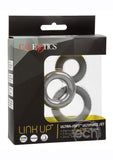 Link Up Ultra Soft Ultimate Set Silicone Cock Rings (Set of 3) - Gray