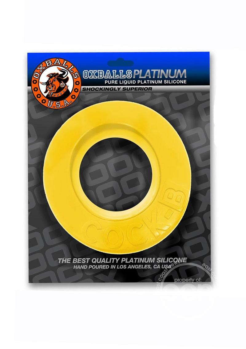 Cock B Bulge Silicone Cock Ring - Yellow