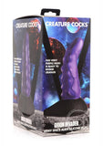 Creature Cocks Orion Invader Veiny Space Alien Silicone Dildo 7.25in - Purple