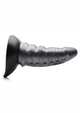 Creature Cocks Beastly Tapered Bumpy Silicone Dildo 8.25in - Silver/Black