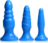 Vibrating Anal Fun Trio - Blue by Curve