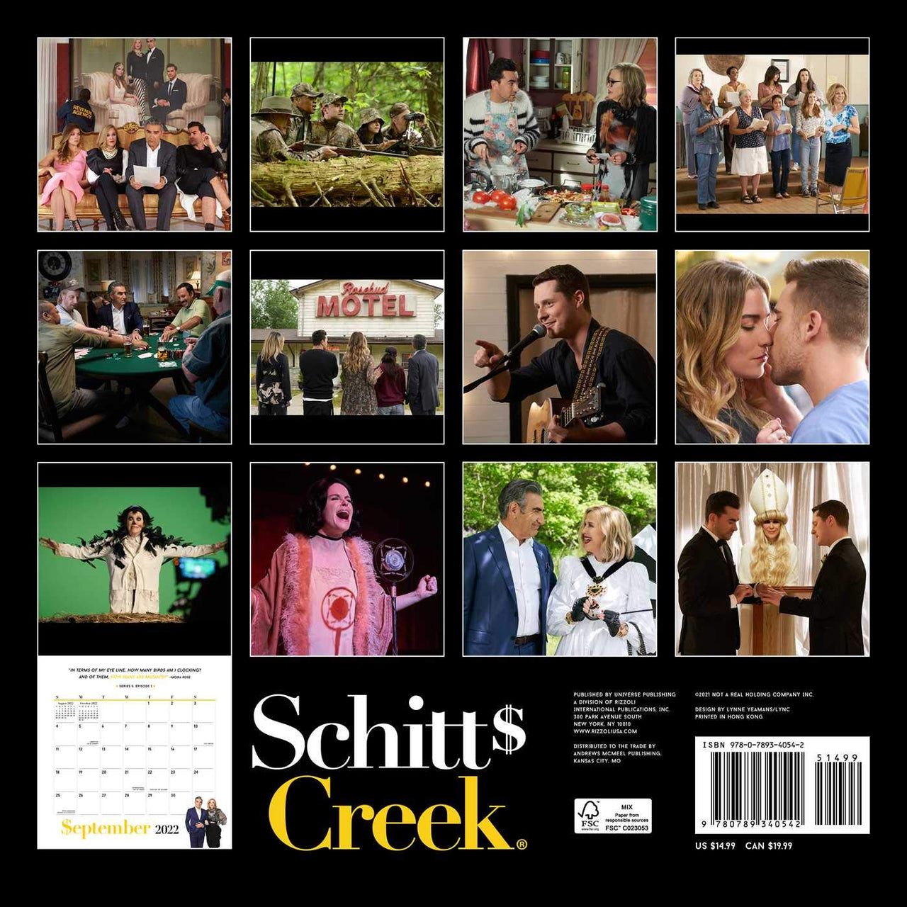 Schitt's creek 2022 wall calendar CULTUREEDIT