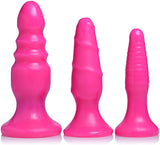 Vibrating Anal Fun Trio - Pink by Curve