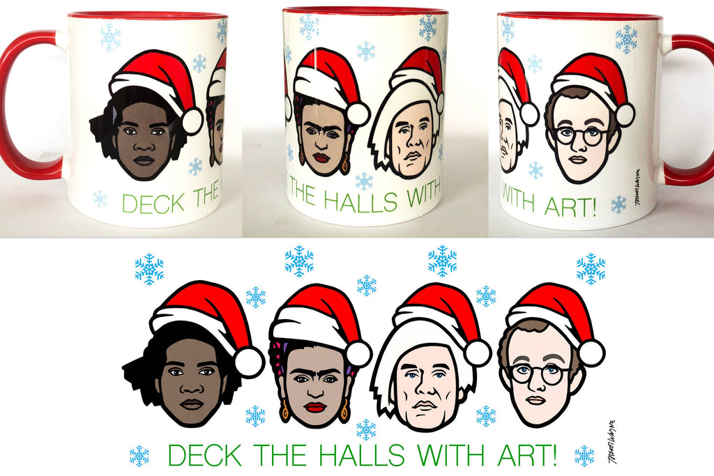 Artists Xmas Mug by Trevor Wayne