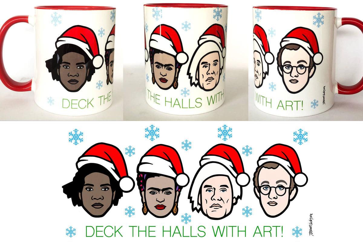Artists Xmas Mug by Trevor Wayne