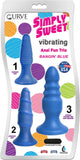 Vibrating Anal Fun Trio - Blue by Curve