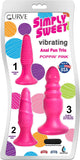 Vibrating Anal Fun Trio - Pink by Curve