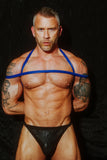 SHIBARI LEATHER ROPE BLUE BY SIRAINER