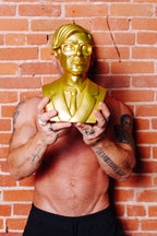 Andy Warhol GOLD bust by Kidrobot