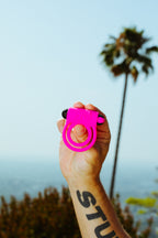 BANG Remote Control 28X Vibrating Cock Ring & Bullet - Pink
