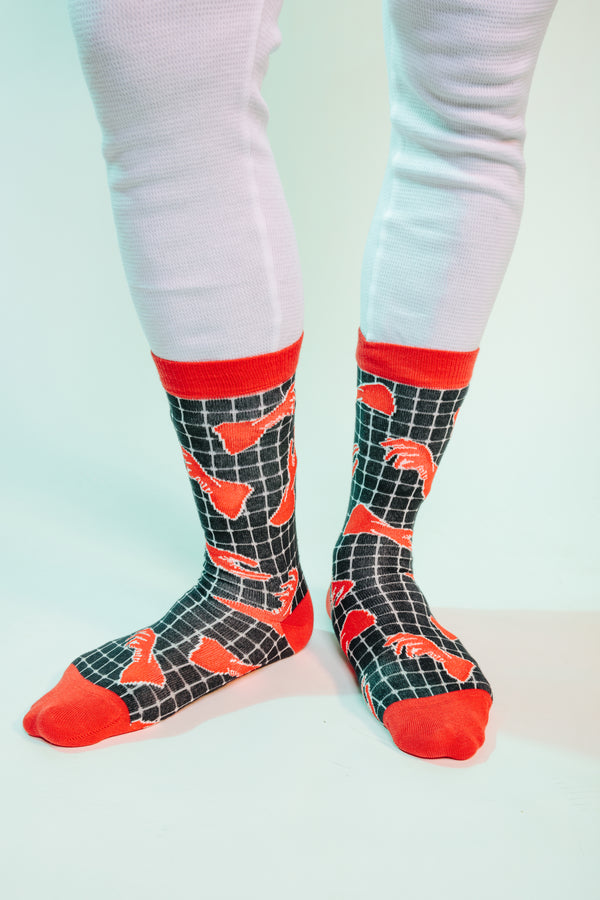 Clean It Socks by Henrik Vibskov - Red Gloves