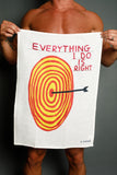 Everything I Do Is Right - Third Drawer Down X David Shrigley Tea Towel