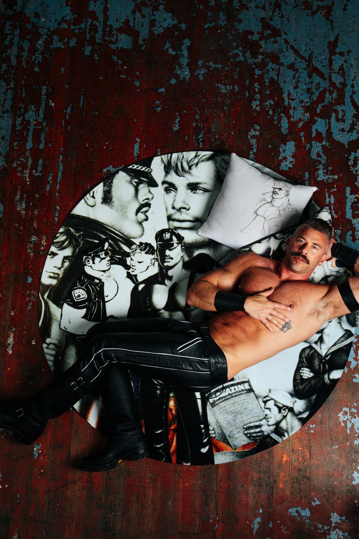 Tom of Finland x HENZEL STUDIO rug, Untitled #4