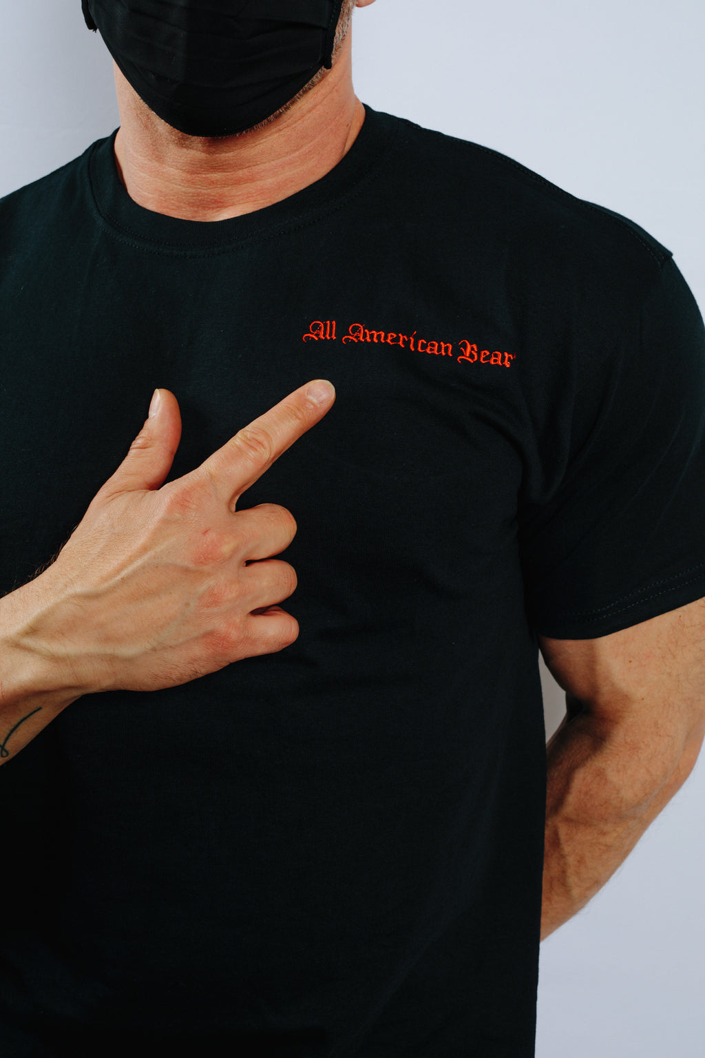All American Bear T-Shirt (Available in Black or White)