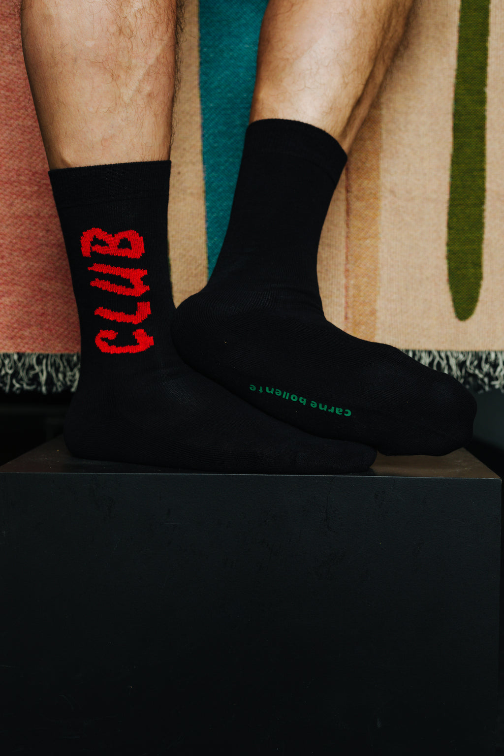 FOOT FETISH CLUB SOCKS (BLACK) BY CARNE BOLLENTE
