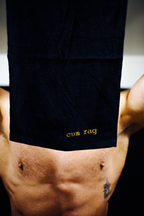 Embroidered Cum Rag Black