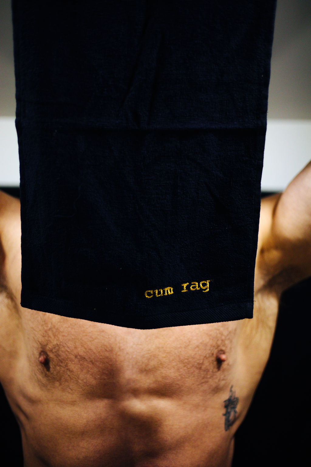 Embroidered Cum Rag Black