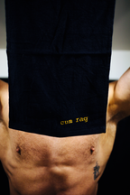 Embroidered Cum Rag Black