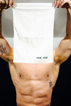 Embroidered Cum Rag White