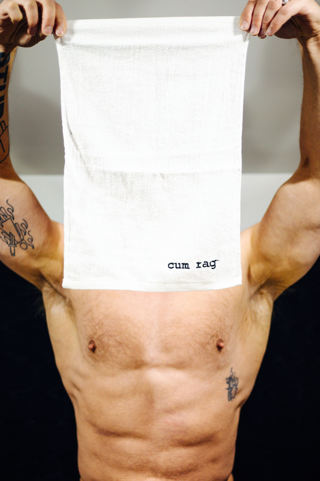Embroidered Cum Rag White