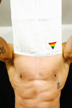 Embroidered Cum Towel Triangle Flag