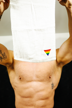 Embroidered Cum Towel Triangle Flag