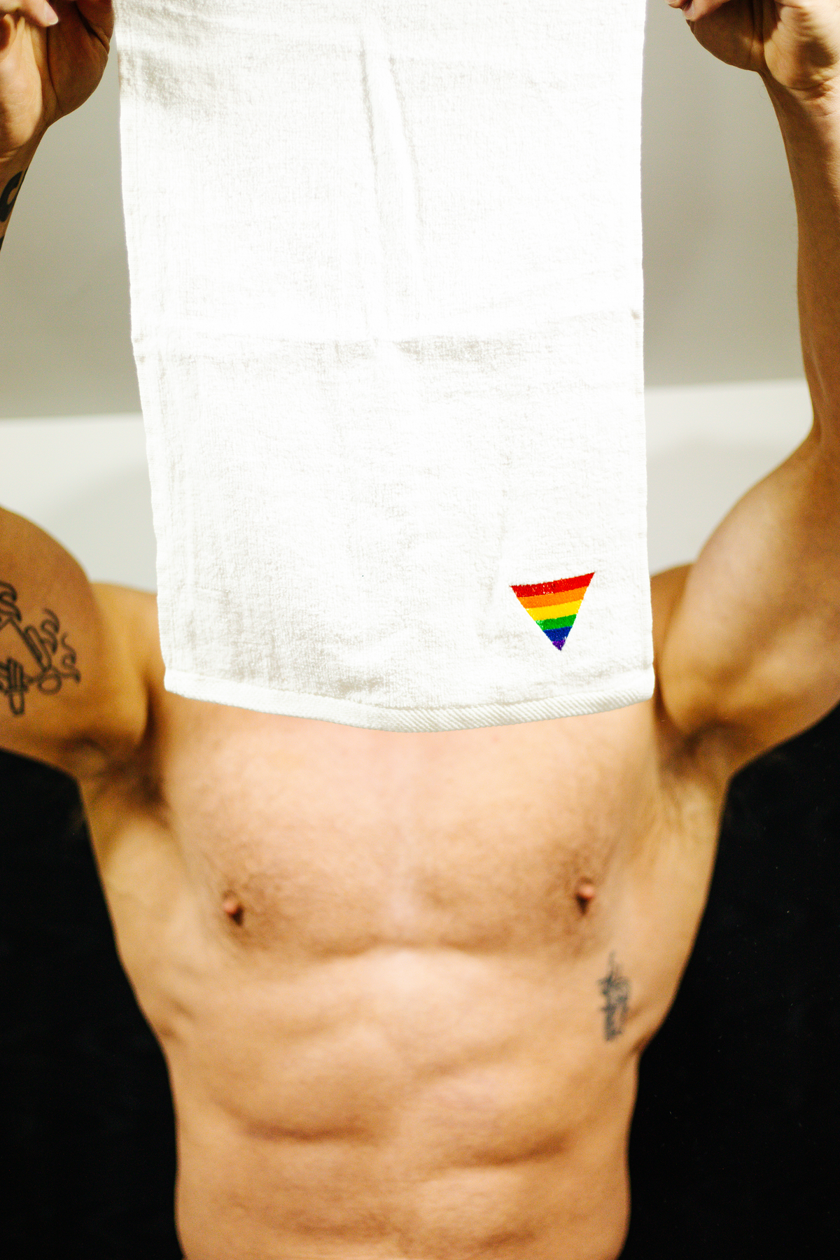 Embroidered Cum Towel Triangle Flag