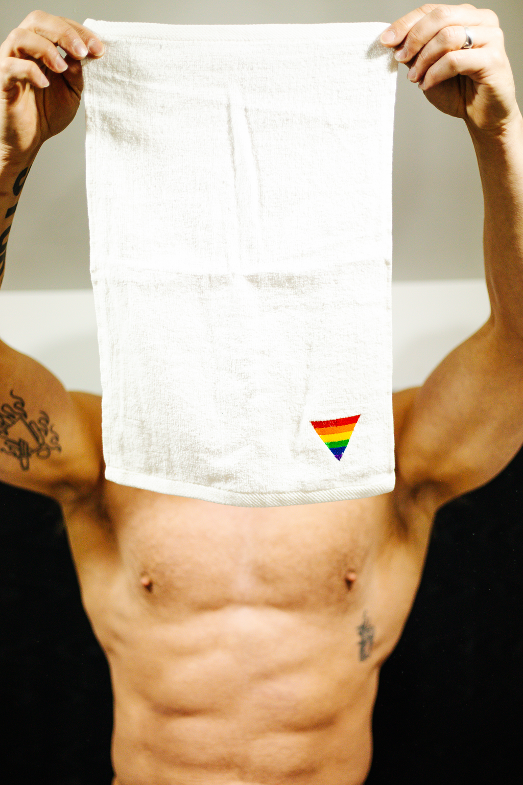 Embroidered Cum Towel Triangle Flag