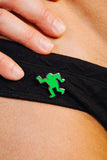 KEITH HARING DANCING MAN PIN - GREEN