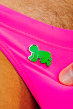 KEITH HARING RADIANT BABY PIN - GREEN