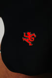 KEITH HARING TWIST MAN PIN - RED
