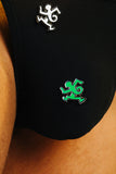 KEITH HARING TWIST MAN PIN - GREEN