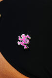 KEITH HARING TWIST MAN PIN - PINK