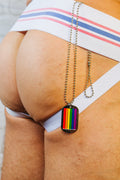 RAINBOW ID TAG Necklace