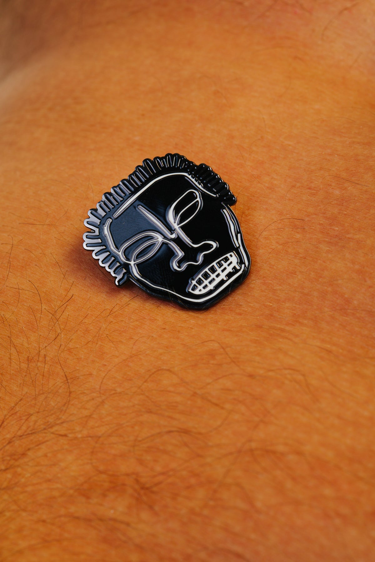 JEAN-MICHEL BASQUIAT HEAD PIN