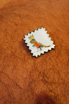 JEAN-MICHEL BASQUIAT CROWNED T-REX PIN