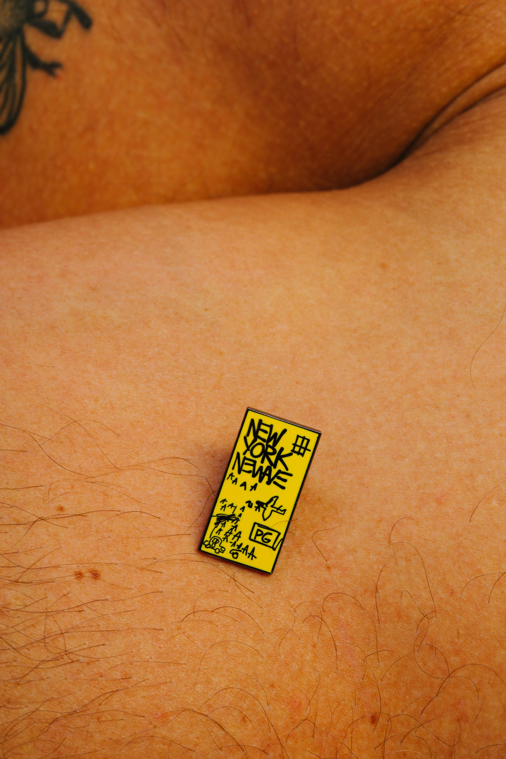 JEAN-MICHEL BASQUIAT NEW YORK NEW WAVE PIN