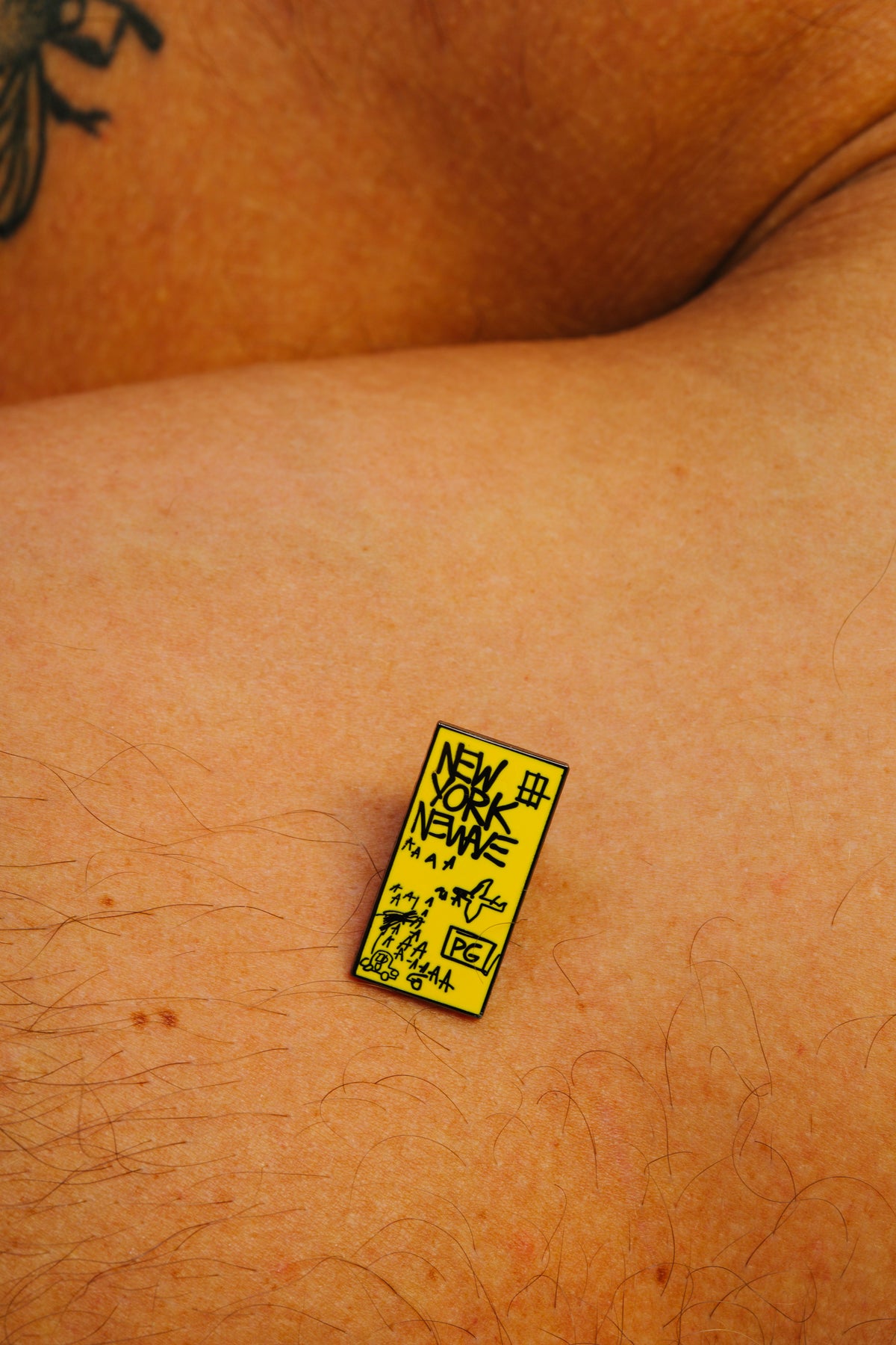 JEAN-MICHEL BASQUIAT NEW YORK NEW WAVE PIN