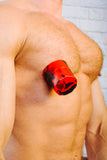 Oxballs Hognips-2 Nipple Puller - Red Swirl