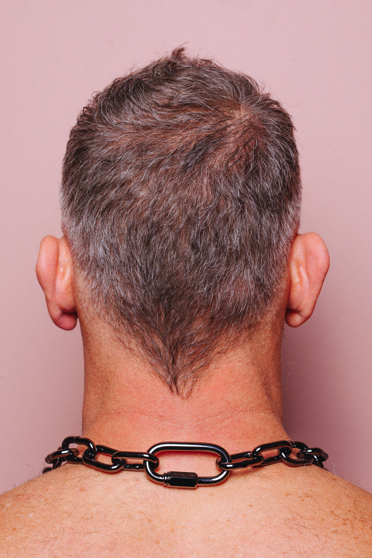 CHAIN COLLAR RUTHENIUM BY SIRAINER
