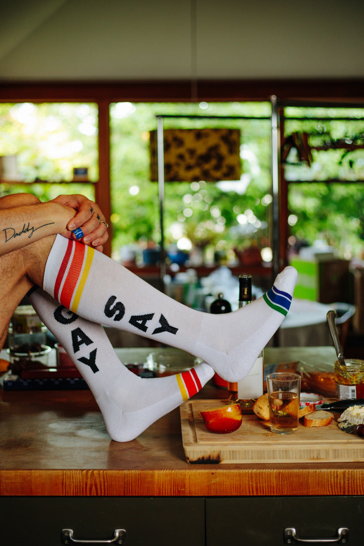 SAY GAY Athletic Knee Sock