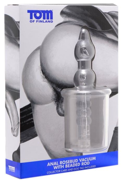 Tom of Finland Anal Rosebud Vacuum With Beaded Rod