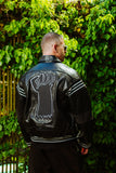 KEITH HARING LEATHER JACKET BY HONEY FUCKING DIJON SS22