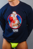 Tom of Finland Sexy Santa Sweatshirt by Peachy Kings