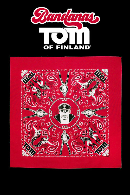 Tom of Finland Bandana by Peachy Kings RED