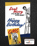 Bob Mizer "OMG" Birthday Greeting Card