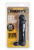 Meaty Cock Extender by Boneyard ( Black or Clear )