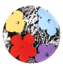 ANDY WARHOL PORCELAIN PLATE - FLOWERS - Purple