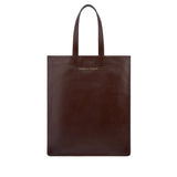 Comme des Garçons Brown Classic Leather Tote Bag