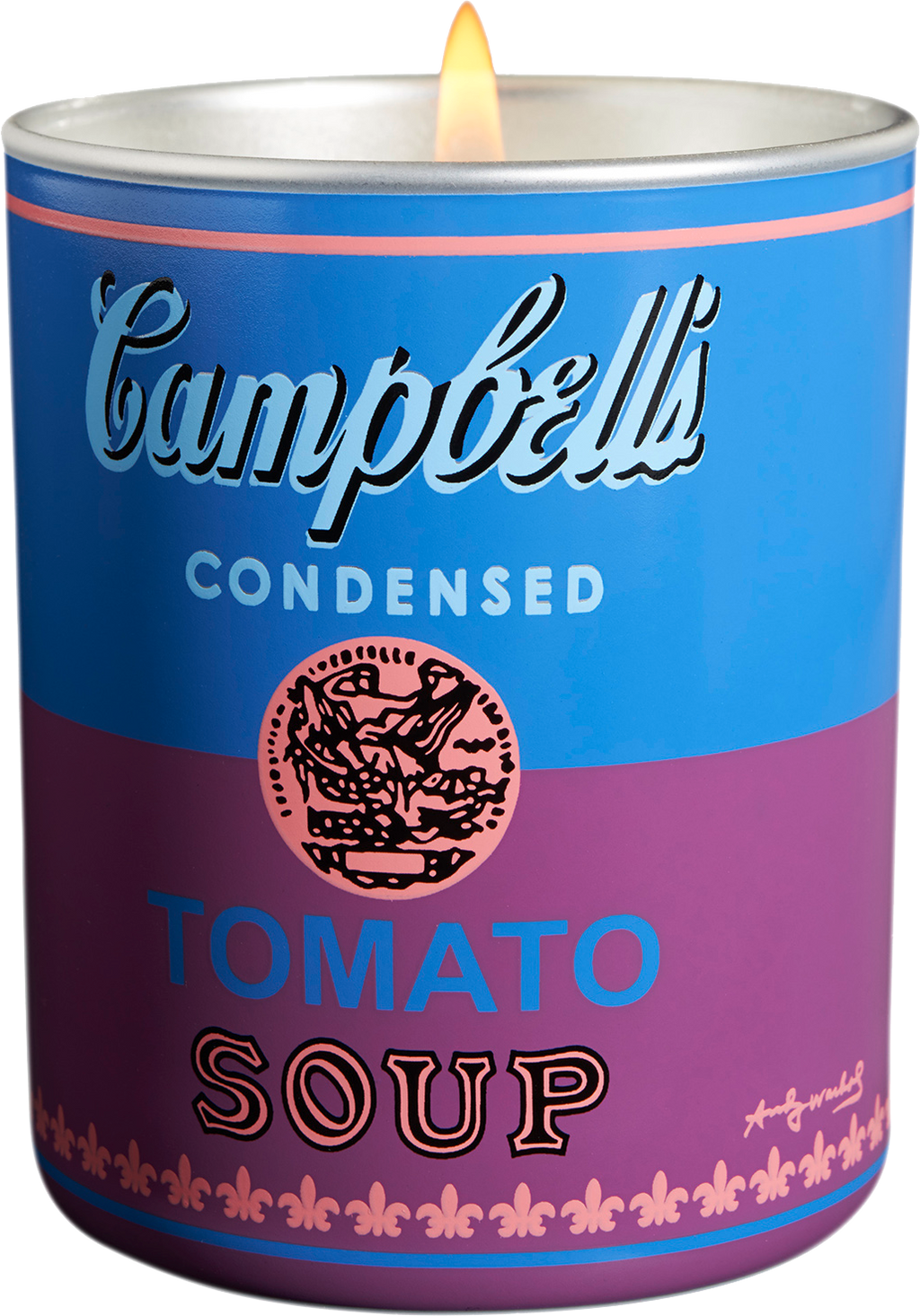 Andy Warhol Blue/Purple Campbell Candle